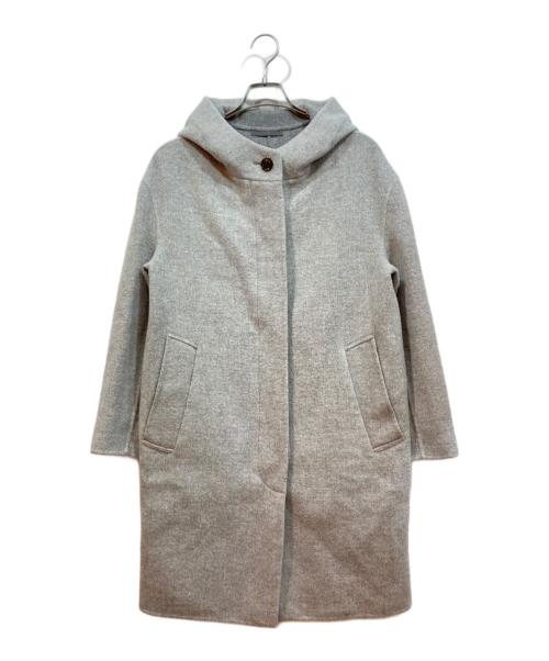 MACKINTOSH LONDON（マッキントッシュ ロンドン）MACKINTOSH LONDON (マッキントッシュ ロンドン) ウールフーデッドコート グレー サイズ:36の古着・服飾アイテム