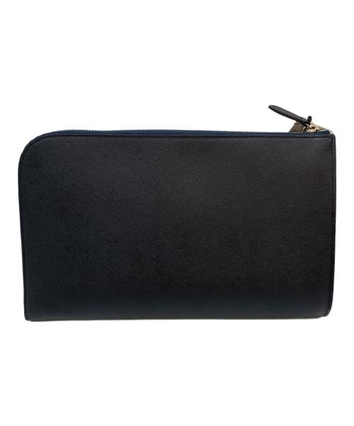 BARNEYS NEWYORK（バーニーズ・ニューヨーク）BARNEYS NEWYORK (バーニーズ・ニューヨーク) クラッチバッグ ネイビーの古着・服飾アイテム