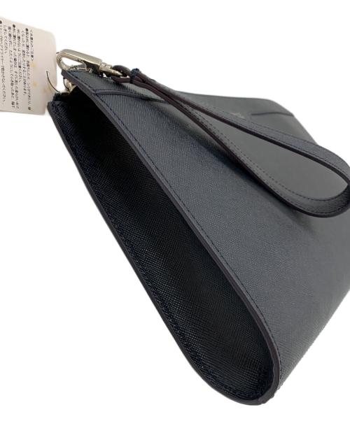 BARNEYS NEWYORK（バーニーズ・ニューヨーク）BARNEYS NEWYORK (バーニーズ・ニューヨーク) クラッチバッグ ネイビーの古着・服飾アイテム