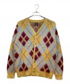 Needlesニードルズ）の古着「ニットカーディガン」｜イエロー×ブルー