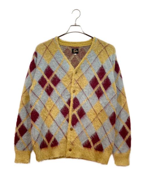 Needles（ニードルズ）Needles (ニードルズ) ニットカーディガン イエロー×ブルー サイズ:XSの古着・服飾アイテム