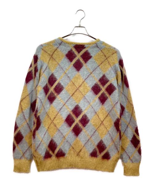 Needles（ニードルズ）Needles (ニードルズ) ニットカーディガン イエロー×ブルー サイズ:XSの古着・服飾アイテム