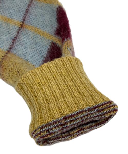 Needles（ニードルズ）Needles (ニードルズ) ニットカーディガン イエロー×ブルー サイズ:XSの古着・服飾アイテム