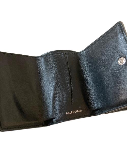 BALENCIAGA（バレンシアガ）BALENCIAGA (バレンシアガ) 3つ折り財布 ブラックの古着・服飾アイテム