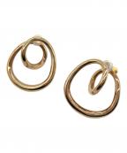 eteエテ）の古着「ワンストロークイヤリング」｜ゴールド