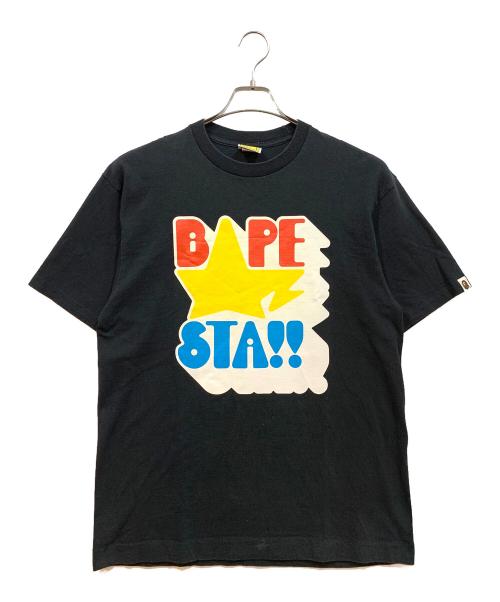 A BATHING APE（ア ベイシング エイプ）A BATHING APE (ア ベイシング エイプ) 半袖Tシャツ ブラック サイズ:Lの古着・服飾アイテム