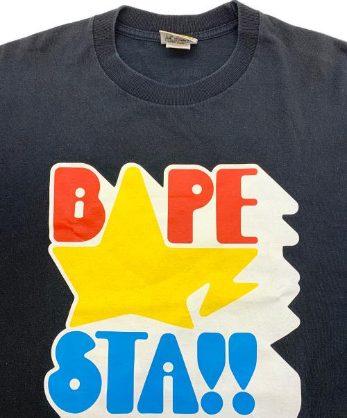 A BATHING APE（ア ベイシング エイプ）A BATHING APE (ア ベイシング エイプ) 半袖Tシャツ ブラック サイズ:Lの古着・服飾アイテム