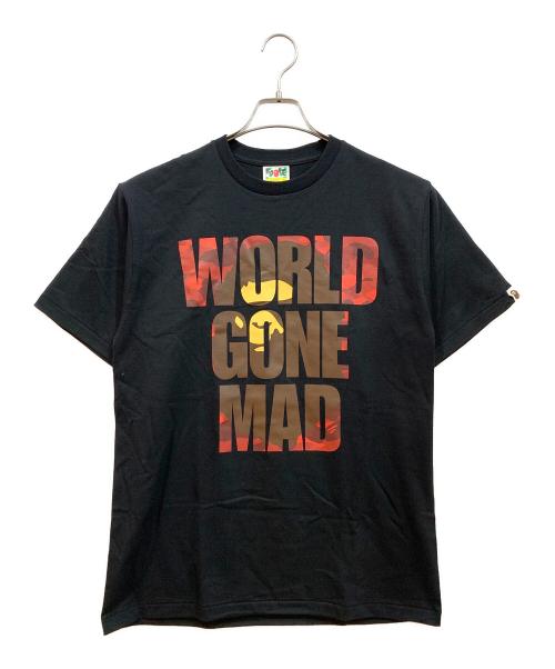 A BATHING APE（ア ベイシング エイプ）A BATHING APE (ア ベイシング エイプ) 半袖Tシャツ ブラック サイズ:Lの古着・服飾アイテム