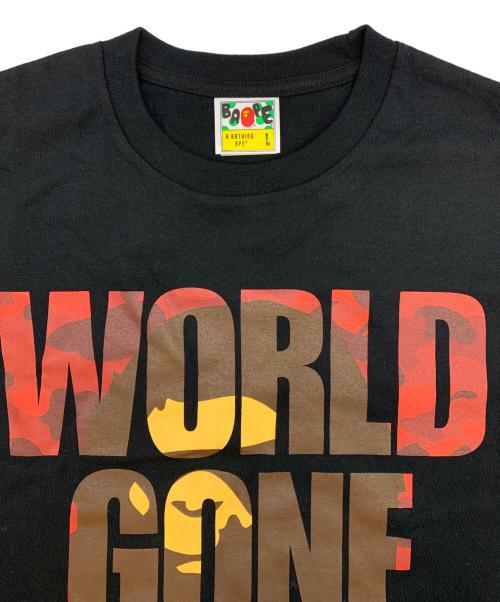 A BATHING APE（ア ベイシング エイプ）A BATHING APE (ア ベイシング エイプ) 半袖Tシャツ ブラック サイズ:Lの古着・服飾アイテム