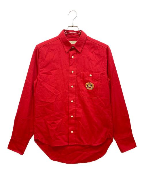 BURBERRY LONDON ENGLAND（バーバリー ロンドン イングランド）BURBERRY LONDON ENGLAND (バーバリー ロンドン イングランド) 長袖シャツ レッド サイズ:SP、180/92Aの古着・服飾アイテム