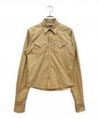 DSQUARED2ディースクエアード）の古着「長袖シャツ」｜ベージュ