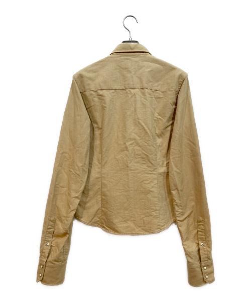 DSQUARED2（ディースクエアード）DSQUARED2 (ディースクエアード) 長袖シャツ ベージュ サイズ:46の古着・服飾アイテム