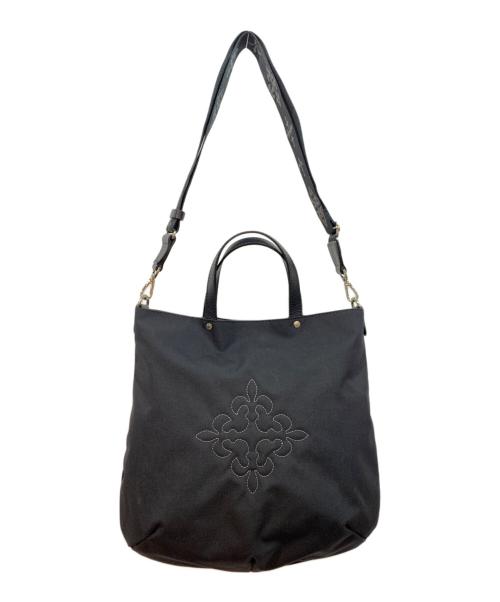 russet（ラシット）russet (ラシット) コーデュラナイロン2WAYトートバッグ ブラックの古着・服飾アイテム