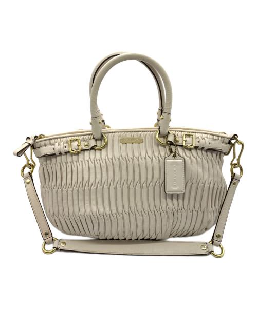 COACH（コーチ）COACH (コーチ) 2WAYショルダーバッグ ベージュの古着・服飾アイテム