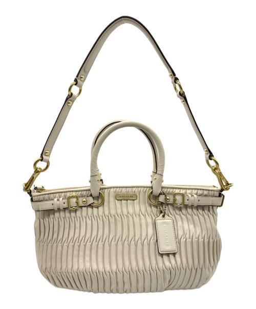 COACH（コーチ）COACH (コーチ) 2WAYショルダーバッグ ベージュの古着・服飾アイテム
