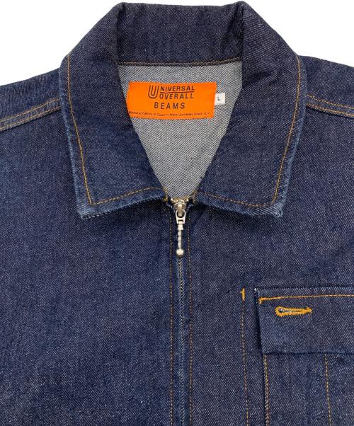 BEAMS（ビームス）BEAMS (ビームス) UNIVERSAL OVERALL (ユニバーサルオーバーオール) デニムジャケット インディゴ サイズ:Lの古着・服飾アイテム