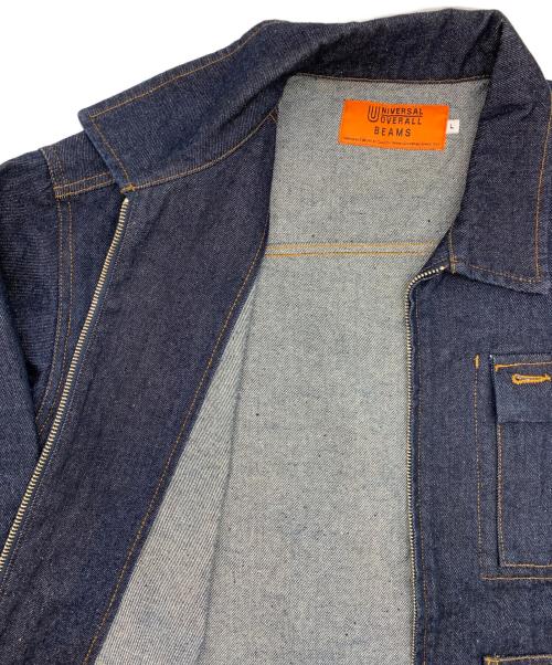 BEAMS（ビームス）BEAMS (ビームス) UNIVERSAL OVERALL (ユニバーサルオーバーオール) デニムジャケット インディゴ サイズ:Lの古着・服飾アイテム