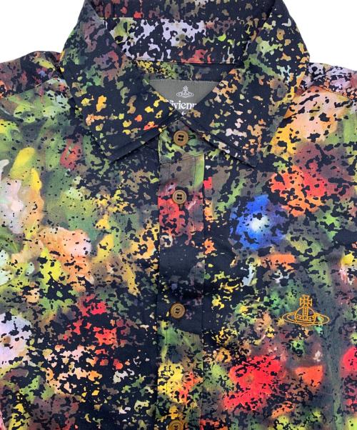 Vivienne Westwood（ヴィヴィアンウエストウッド）Vivienne Westwood (ヴィヴィアンウエストウッド) 長袖シャツ ブラック×グリーン サイズ:44の古着・服飾アイテム