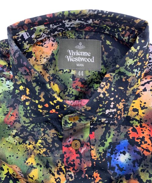 Vivienne Westwood（ヴィヴィアンウエストウッド）Vivienne Westwood (ヴィヴィアンウエストウッド) 長袖シャツ ブラック×グリーン サイズ:44の古着・服飾アイテム