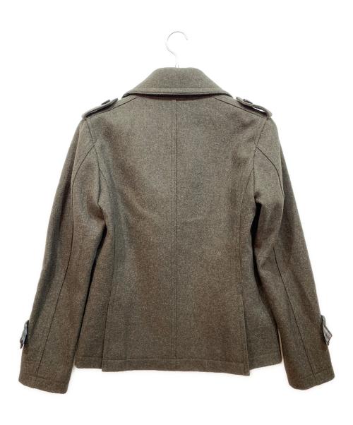 BURBERRY BLUE LABEL（バーバリーロンドンブルーレーベル）BURBERRY BLUE LABEL (バーバリーロンドンブルーレーベル) Pコート グリーン サイズ:Mの古着・服飾アイテム