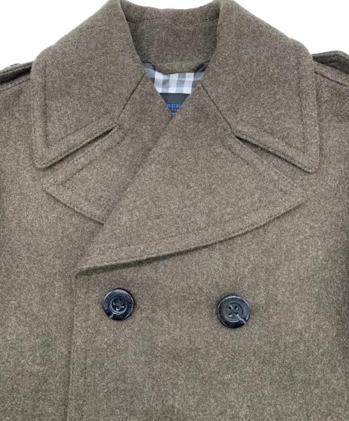 BURBERRY BLUE LABEL（バーバリーロンドンブルーレーベル）BURBERRY BLUE LABEL (バーバリーロンドンブルーレーベル) Pコート グリーン サイズ:Mの古着・服飾アイテム