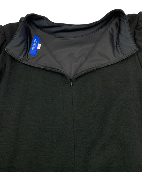 BLUE LABEL CRESTBRIDGE（ブルーレーベルクレストブリッジ）BLUE LABEL CRESTBRIDGE (ブルーレーベルクレストブリッジ) 長袖ワンピース ブラック サイズ:38の古着・服飾アイテム