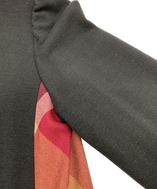 BLUE LABEL CRESTBRIDGE（ブルーレーベルクレストブリッジ）BLUE LABEL CRESTBRIDGE (ブルーレーベルクレストブリッジ) 長袖ワンピース ブラック サイズ:38の古着・服飾アイテム