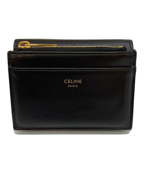CELINE（セリーヌ）CELINE (セリーヌ) コイン入れ付コンパクトウォレット ブラックの古着・服飾アイテム