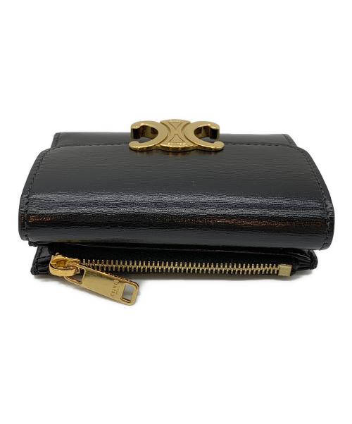 CELINE（セリーヌ）CELINE (セリーヌ) コイン入れ付コンパクトウォレット ブラックの古着・服飾アイテム