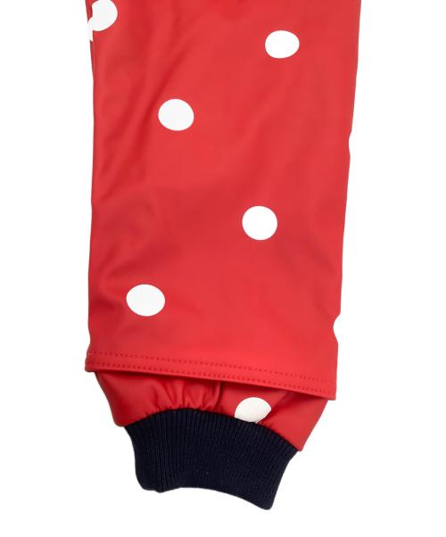 PETIT BATEAU（プチバトー）PETIT BATEAU (プチバトー) ドットプリントヨットパーカー レッド サイズ:128cm 未使用品の古着・服飾アイテム