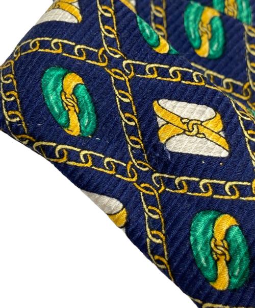 CHANEL（シャネル）CHANEL (シャネル) ネクタイ ネイビー×グリーン サイズ:表記なしの古着・服飾アイテム
