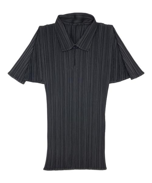 PLEATS PLEASE（プリーツプリーズ）PLEATS PLEASE (プリーツプリーズ) プリーツブラウス ブラック サイズ:4の古着・服飾アイテム