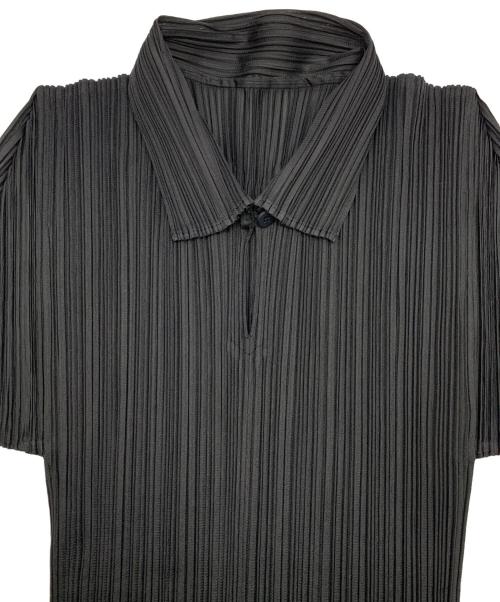 PLEATS PLEASE（プリーツプリーズ）PLEATS PLEASE (プリーツプリーズ) プリーツブラウス ブラック サイズ:4の古着・服飾アイテム