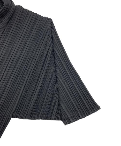 PLEATS PLEASE（プリーツプリーズ）PLEATS PLEASE (プリーツプリーズ) プリーツブラウス ブラック サイズ:4の古着・服飾アイテム