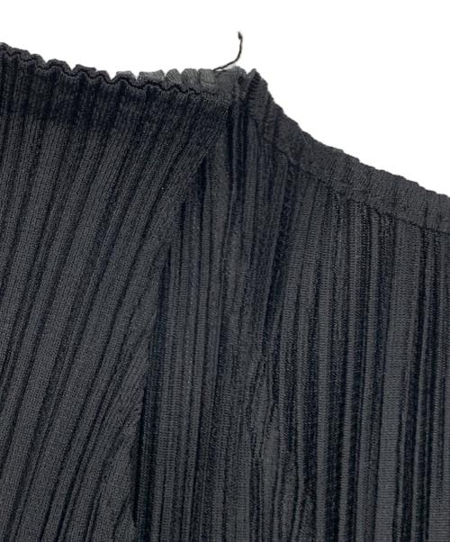 PLEATS PLEASE（プリーツプリーズ）PLEATS PLEASE (プリーツプリーズ) プリーツカーディガン ブラック サイズ:3の古着・服飾アイテム