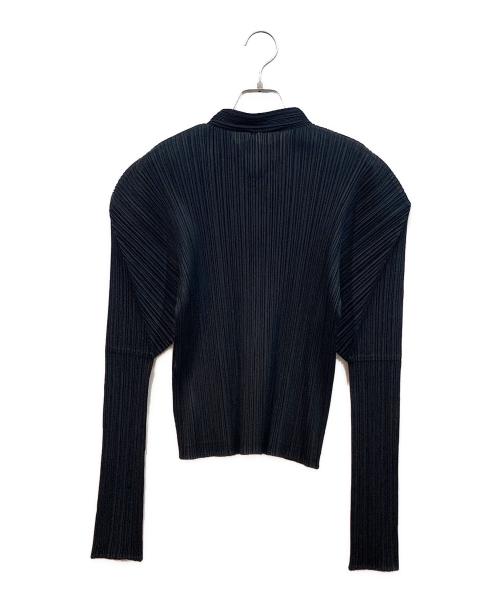 ISSEY MIYAKE（イッセイミヤケ）ISSEY MIYAKE (イッセイミヤケ) プリーツジャケット ブラック サイズ:4の古着・服飾アイテム