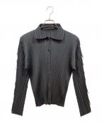 PLEATS PLEASEプリーツプリーズ）の古着「シャツ」｜ブラック