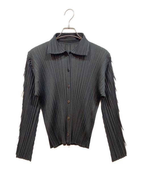 PLEATS PLEASE（プリーツプリーズ）PLEATS PLEASE (プリーツプリーズ) シャツ ブラック サイズ:3の古着・服飾アイテム