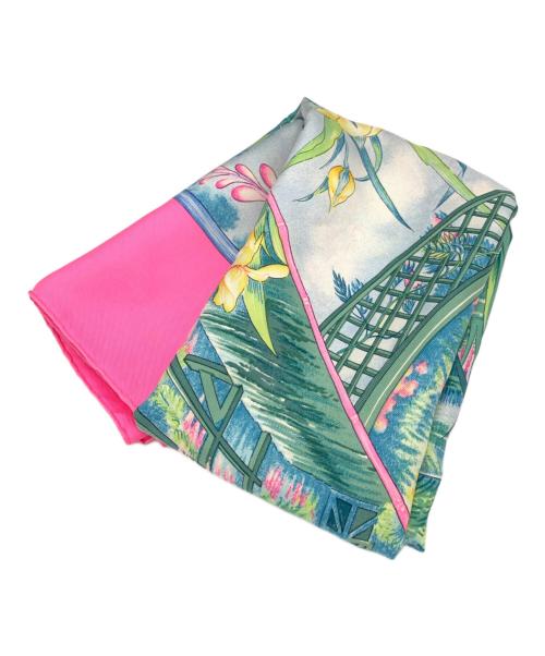 HERMES（エルメス）HERMES (エルメス) カレ90 GIVERNY ピンクの古着・服飾アイテム