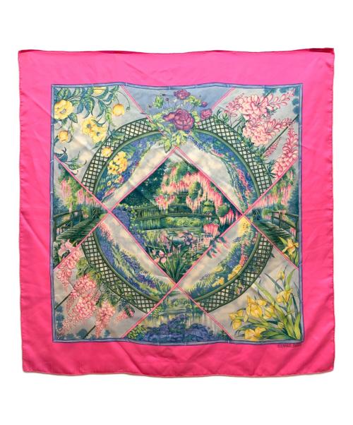 HERMES（エルメス）HERMES (エルメス) カレ90 GIVERNY ピンクの古着・服飾アイテム