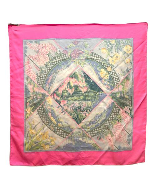 HERMES（エルメス）HERMES (エルメス) カレ90 GIVERNY ピンクの古着・服飾アイテム