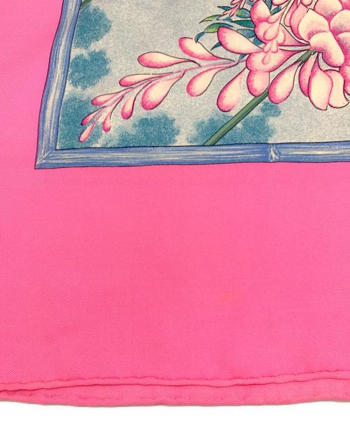 HERMES（エルメス）HERMES (エルメス) カレ90 GIVERNY ピンクの古着・服飾アイテム