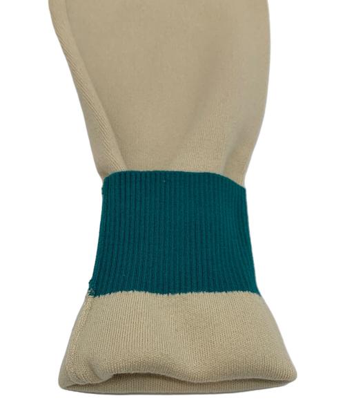 CABAN（キャバン）CABAN (キャバン) 厚手カーディガン グリーン×ベージュ サイズ:Mの古着・服飾アイテム