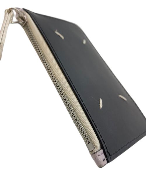 Maison Margiela（メゾンマルジェラ）Maison Margiela (メゾンマルジェラ) カードコインケース ブラック×パープルの古着・服飾アイテム