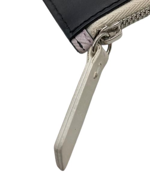 Maison Margiela（メゾンマルジェラ）Maison Margiela (メゾンマルジェラ) カードコインケース ブラック×パープルの古着・服飾アイテム