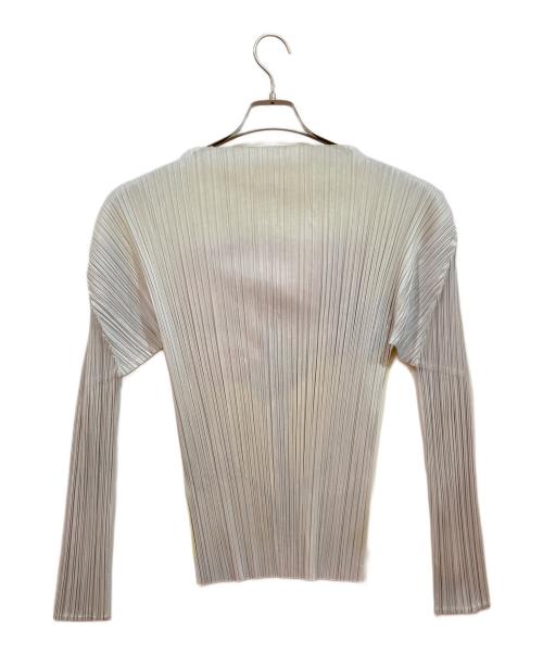 PLEATS PLEASE（プリーツプリーズ）PLEATS PLEASE (プリーツプリーズ) プリーツカットソー グレー×イエロー サイズ:3の古着・服飾アイテム