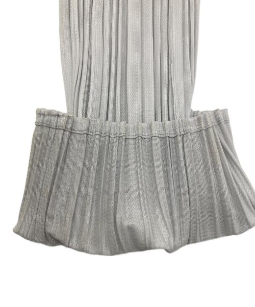 PLEATS PLEASE（プリーツプリーズ）PLEATS PLEASE (プリーツプリーズ) プリーツカットソー グレー×イエロー サイズ:3の古着・服飾アイテム