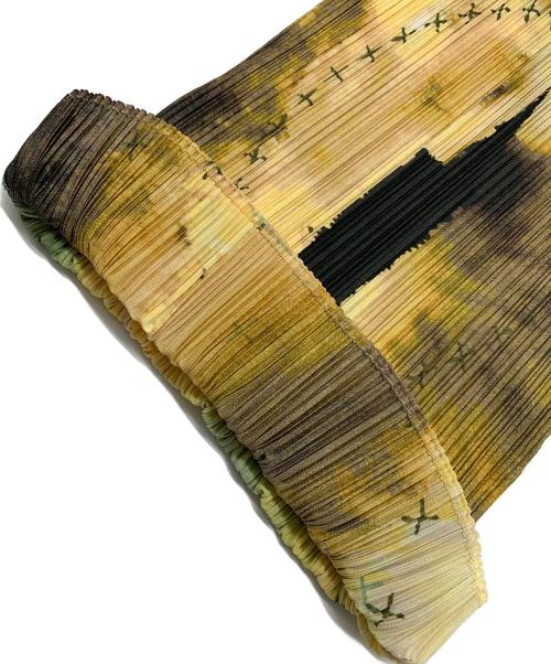 PLEATS PLEASE（プリーツプリーズ）PLEATS PLEASE (プリーツプリーズ) プリーツノースリーブカットソー イエロー サイズ:3の古着・服飾アイテム