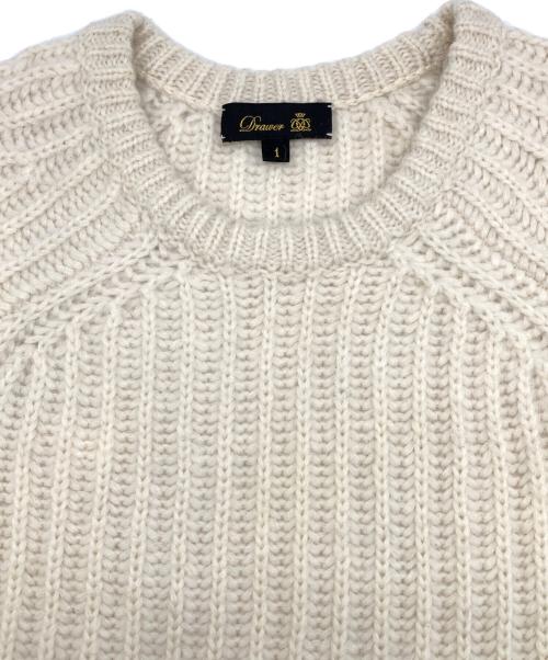 DRAWER（ドゥロワー）DRAWER (ドゥロワー) 厚手ニット アイボリー サイズ:1の古着・服飾アイテム