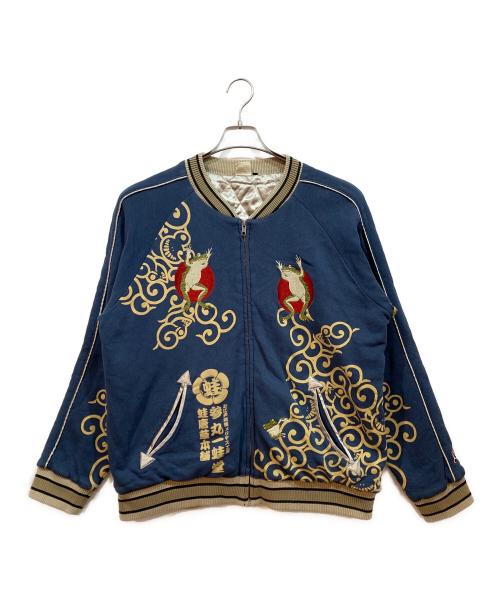 参丸一（サンマルイチ）参丸一 (サンマルイチ) ブルゾン ネイビー サイズ:XXLの古着・服飾アイテム